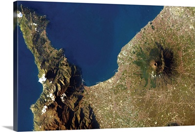 Mt. Vesuvius, Italy, on New Year's Day, 2013, from the International Space Station