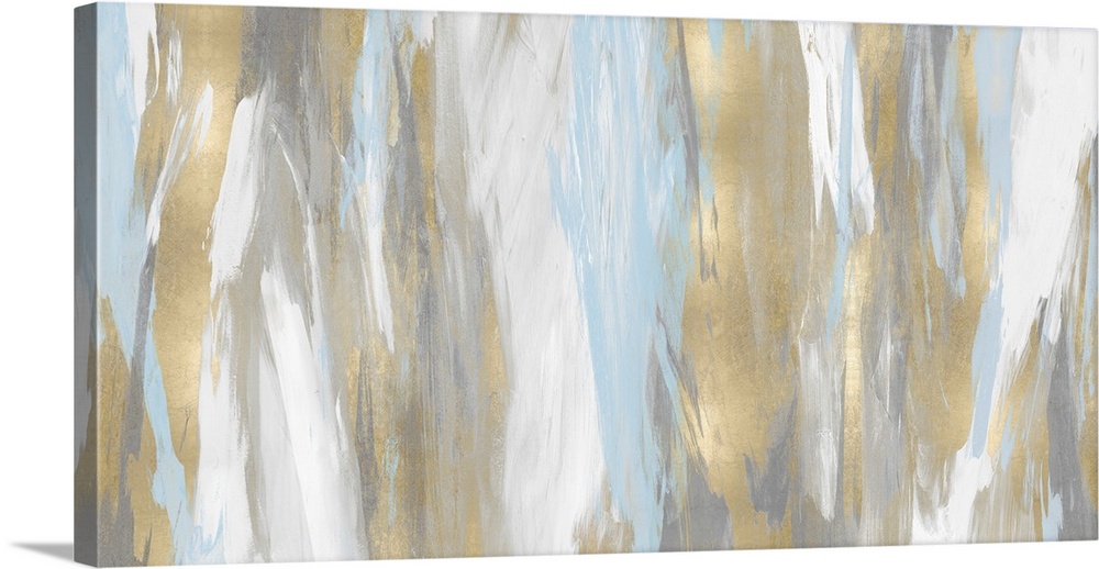 Abstract Blend Gold Aqua