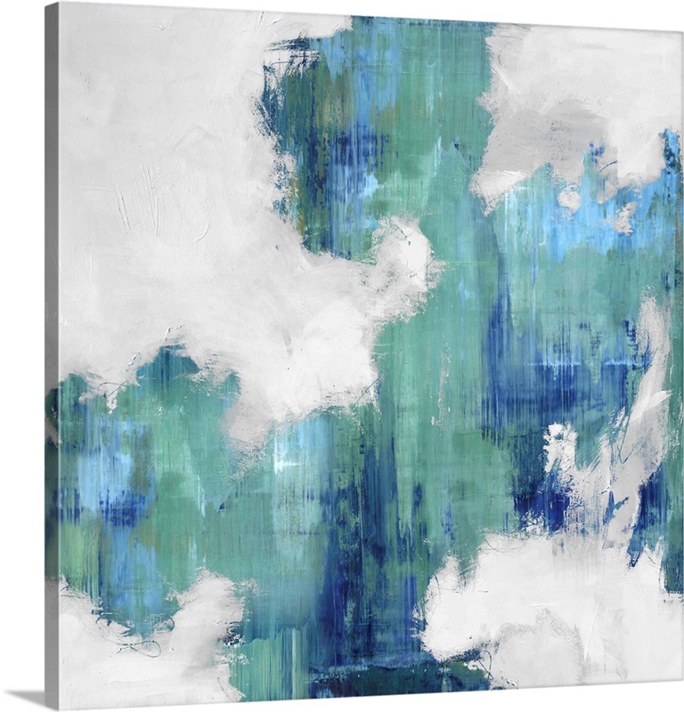 Abstract Blue And White IV Wall Art, Canvas Prints, Framed Prints, Wall