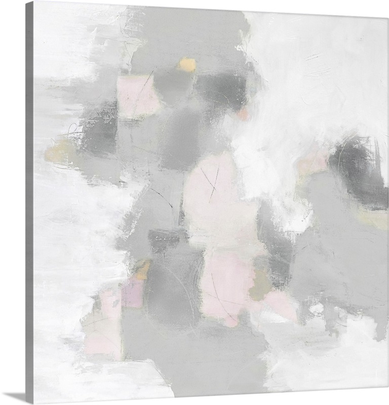 Abstract Grey Pink Great Big Canvas