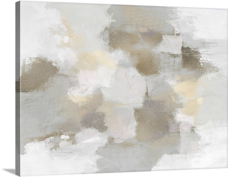 Abstract Grey Tan And White Great Big Canvas