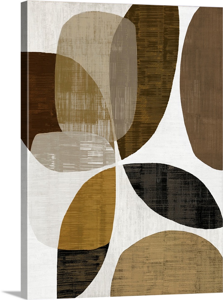 Abstract Ovals Brown 2