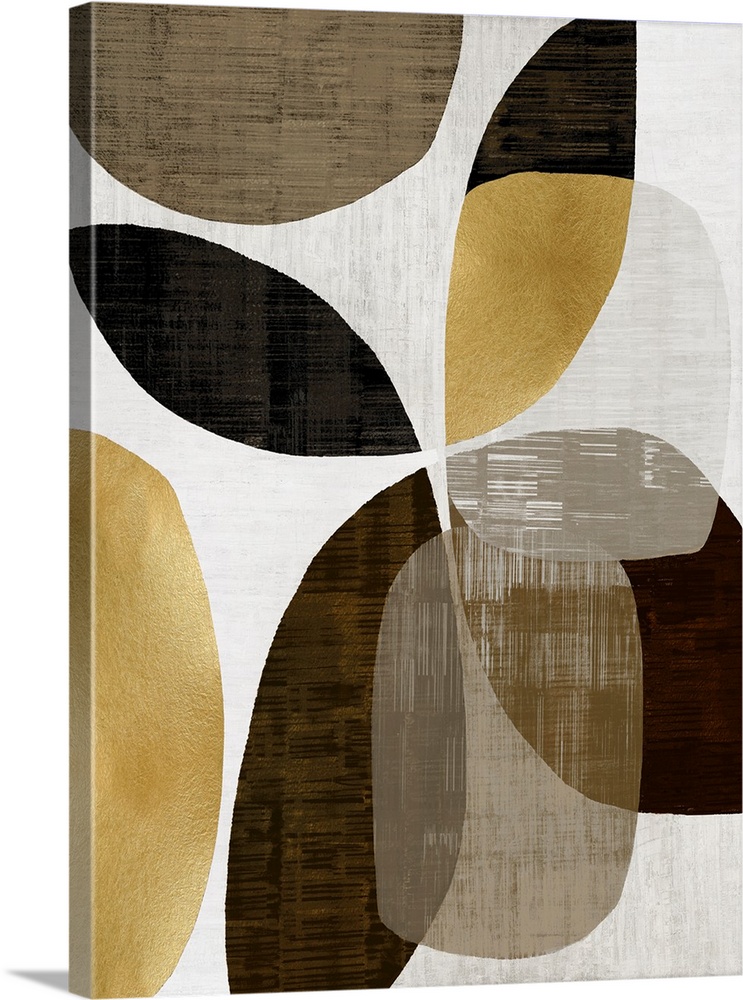 Abstract Ovals Gold 2