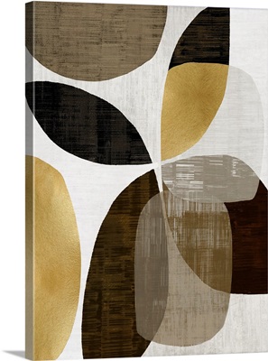 Abstract Ovals Gold 2