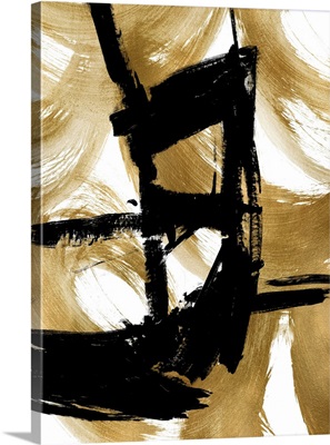 Contemporay Abstract Black Gold II XB