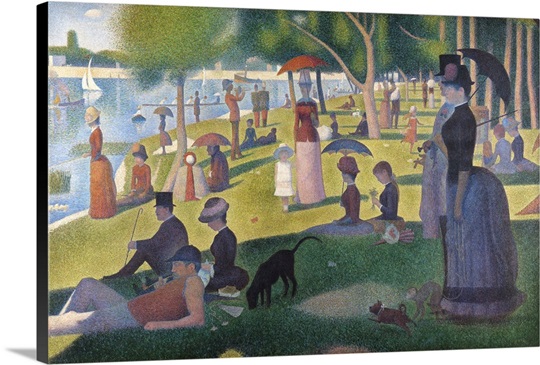 A Sunday On La Grande Jatte By Georges Seurat Photo Canvas Print ...