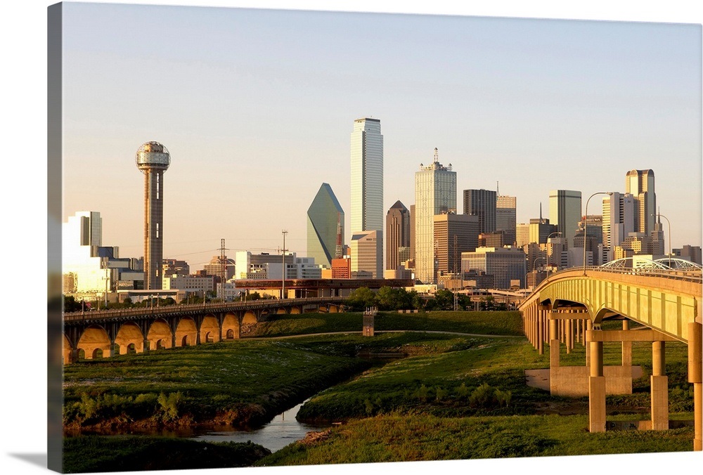 Dallas Skyline Wall Art, Canvas Prints, Framed Prints, Wall Peels