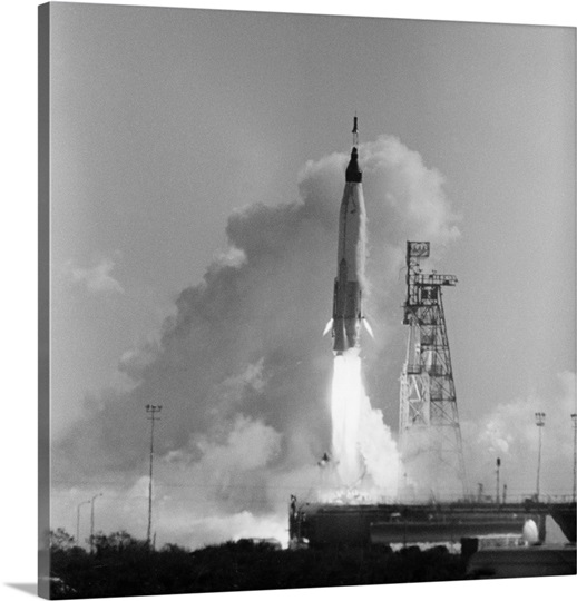 Mercury-Atlas 6 Launches from Cape Canaveral, 1962 Photo Canvas Print ...