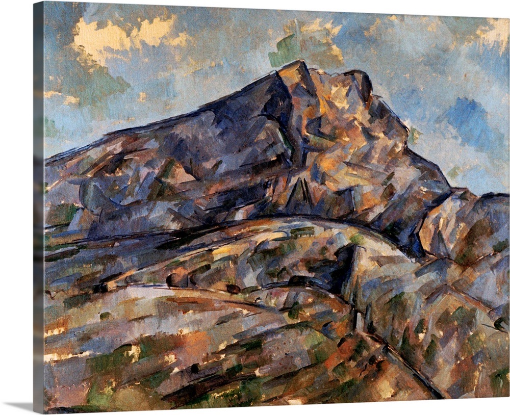 Mont Sainte Victoire By Paul Cezanne Wall Art Canvas Prints Framed