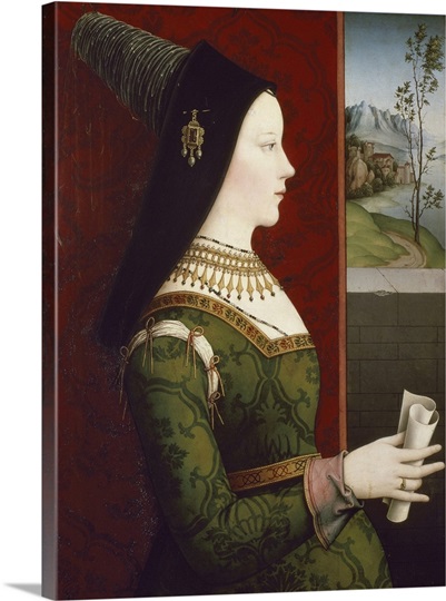 Portrait of Mary Duchess of Burgundy by Nicolas Reiser Photo Canvas ...