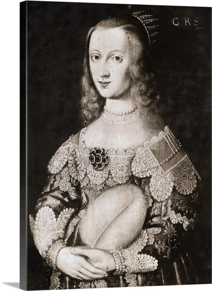 Portrait Of Queen Christina Of Sweden Wall Art, Canvas ...