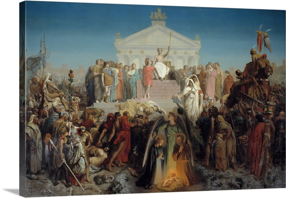 Tableau Jean-Léon Gérôme “L’Âge D’Auguste Et La Naissance Du Christ” – Reproduction Artistique De Qualité