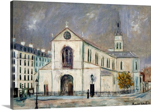Notre Dame Wall Art the church notre dame de clignancourtmaurice utrillo wall art Notre Dame Wall Art the church notre dame de clignancourtmaurice utrillo wall art