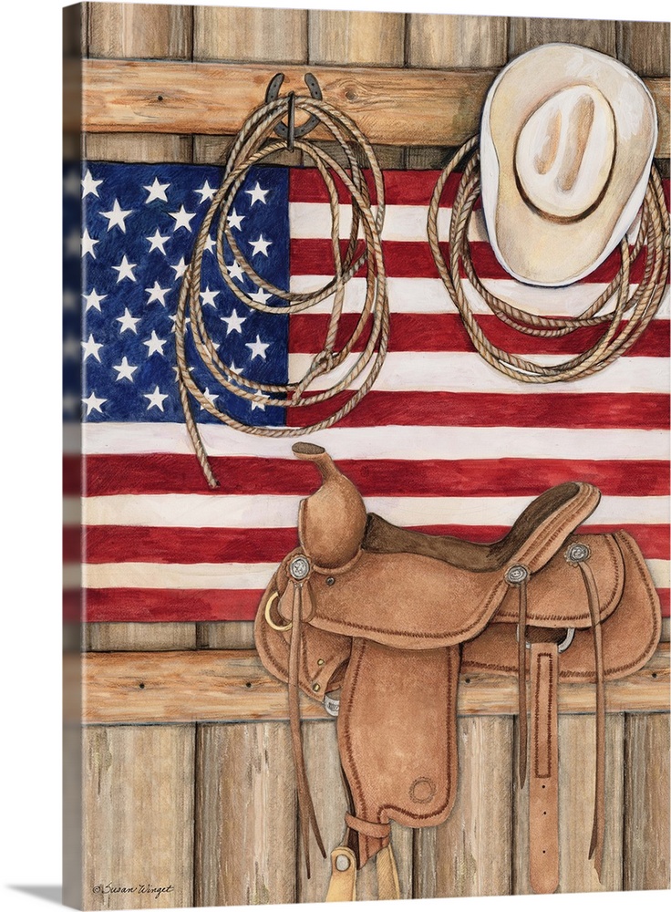Capture the American cowboy spirit with this powerful art!