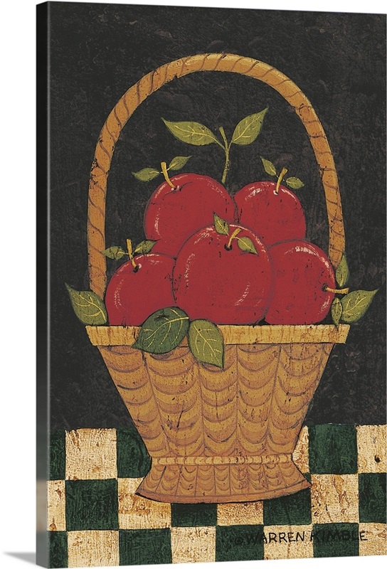 Basket of Apples Wall Art, Canvas Prints, Framed Prints, Wall Peels