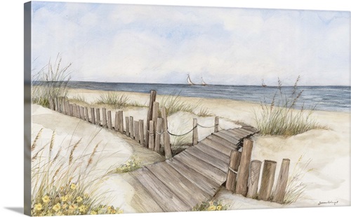 A Walk on the Beach Canvas 24x36
