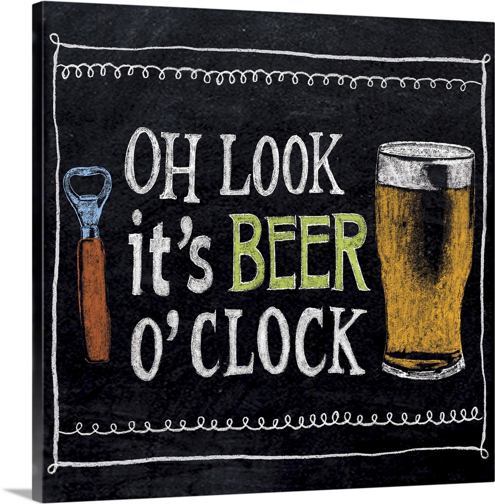 The Craft Beer trend gets a fun take with this art. Great for a bar or den.