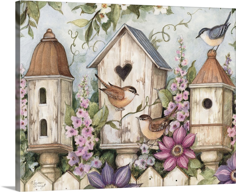Bring the outdoors in with this lovely trio of birdhouses