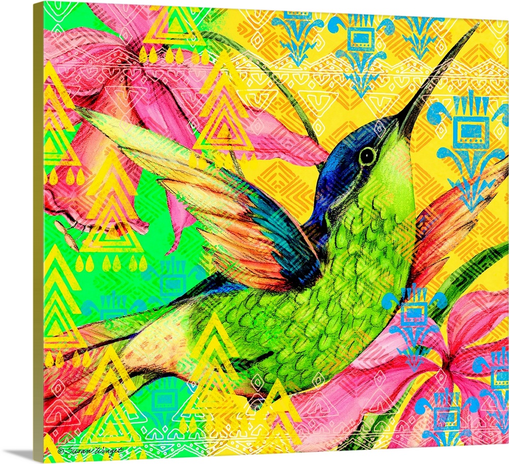 This big, bold and bright hummingbird makes a statement!