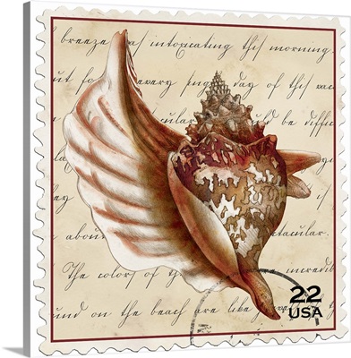 Botanical Conch Shell Stamp