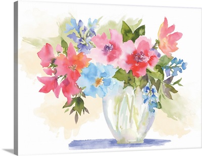 Bright Floral Vases I