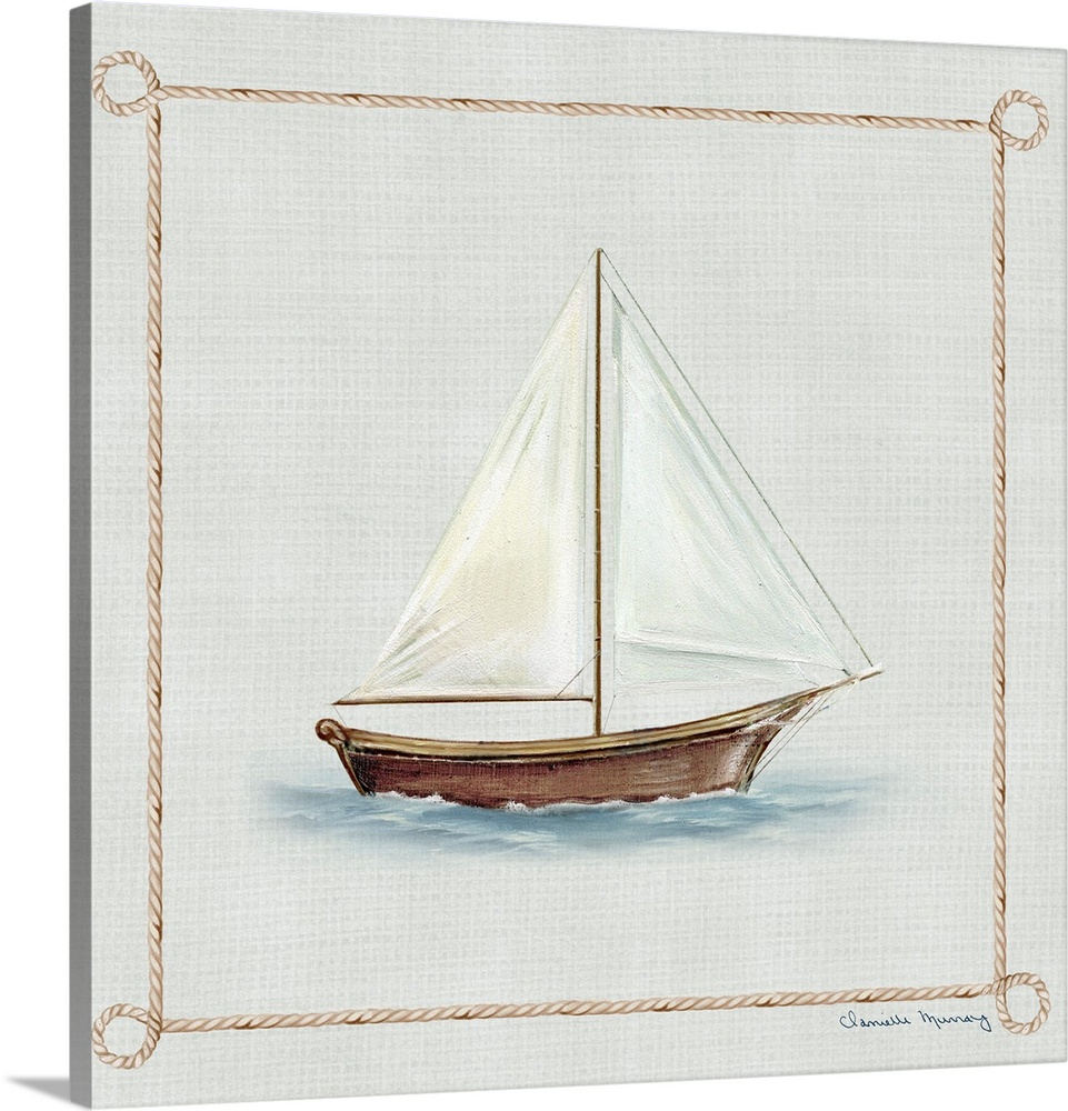 This classic nautical motif adds the perfect coastal touch to any room