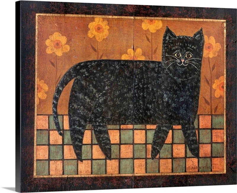 Checkerboard Cat | Great Big Canvas