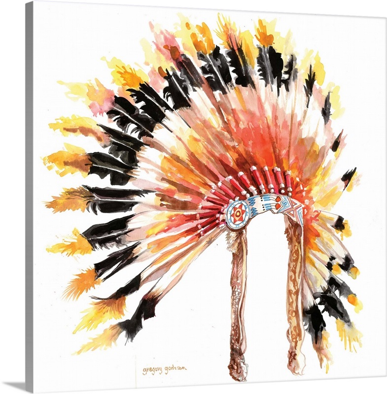 Chief Headdress Wall Art, Canvas Prints, Framed Prints, Wall Peels ...