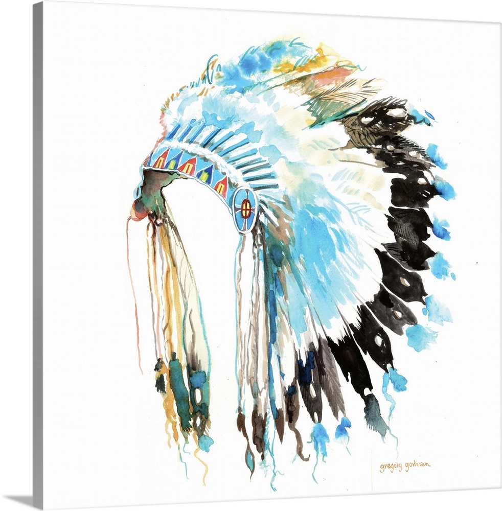 Chief Headdress Wall Art, Canvas Prints, Framed Prints, Wall Peels ...