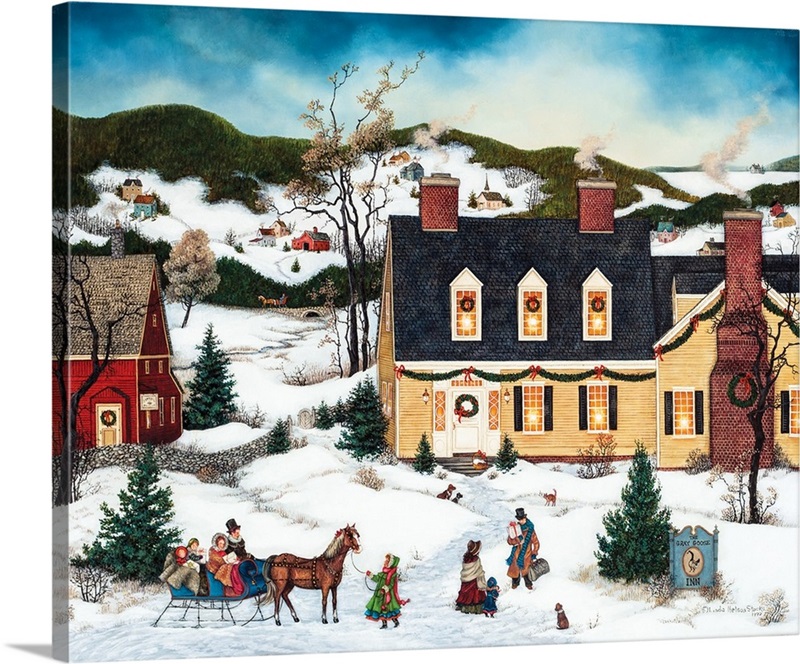 Christmas at the Grey Goose inn | Great Big Canvas