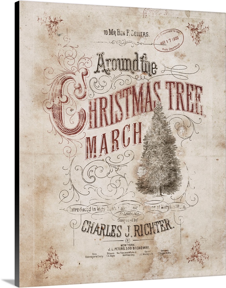 This vintage reproduction of Christmas music captures the nostalgia of the holiday.