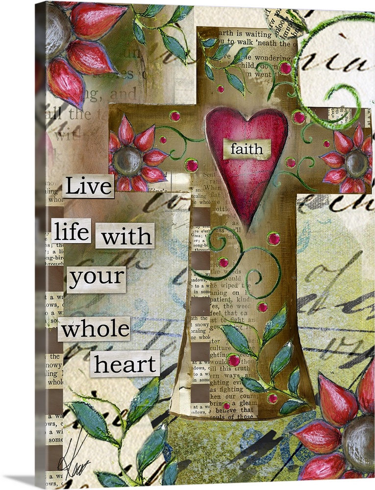 Add a simply stated faith-based piece of art to your decor
