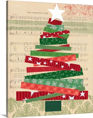 Cut Paper Christmas Tree