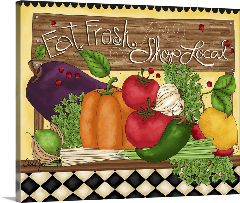This piece of art will inspire you to eat fresh and shop local.