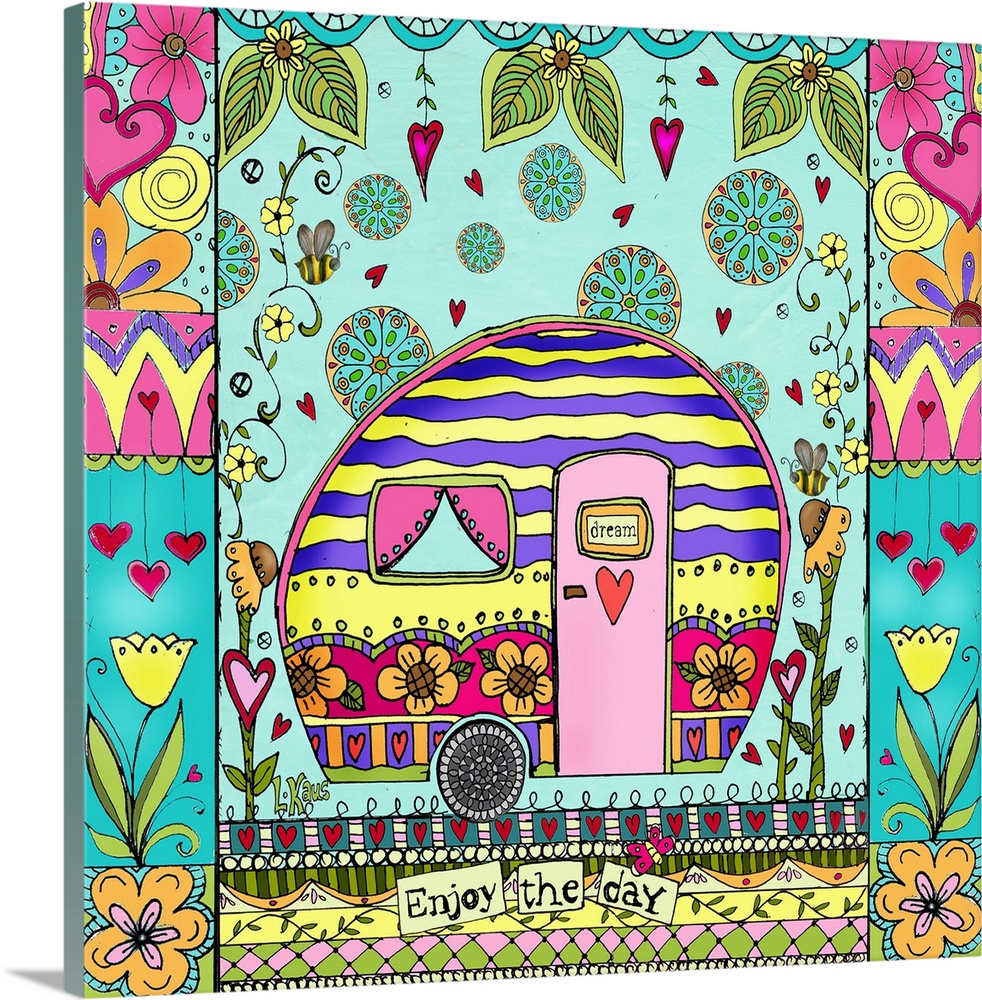 This playful camper will inspire your creative journey!