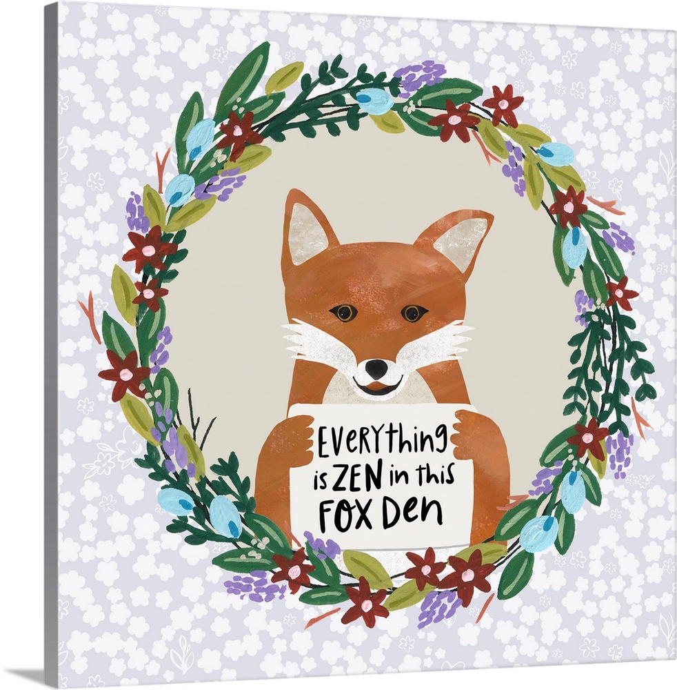 A perfect piece of art for any Fox Den in your home!