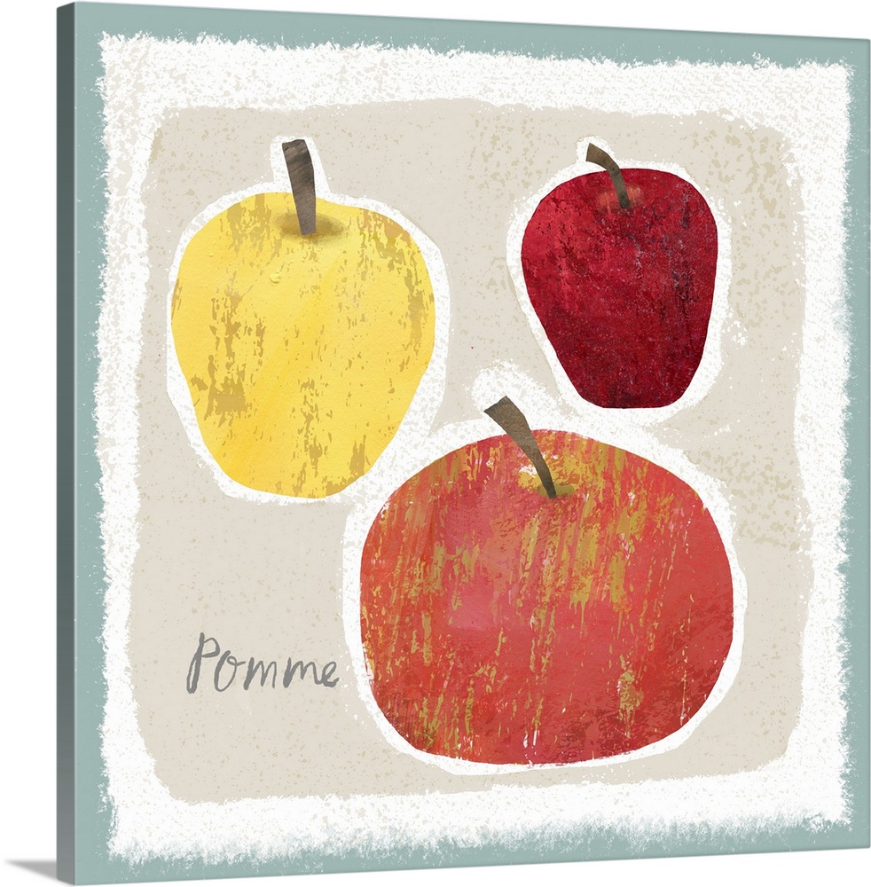 This simple yet elegant fruit study brings a bit of French Country into the home.