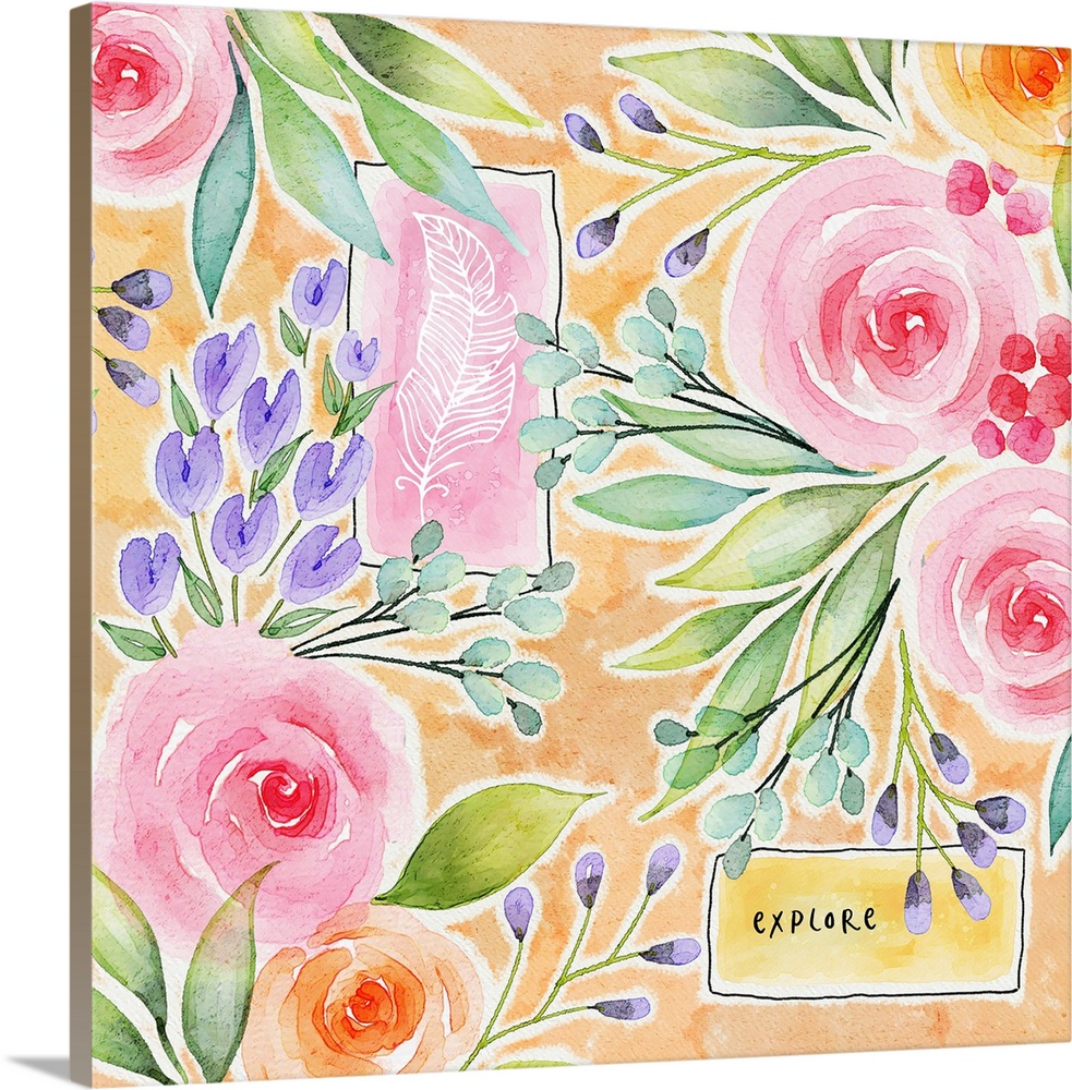 This pretty pastel floral motif will bring flowers and sunshine into any room!