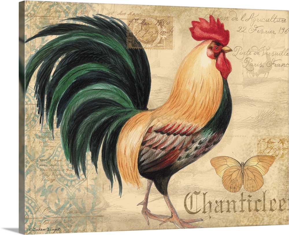 Classic rooster adds a touch of country to your decor!