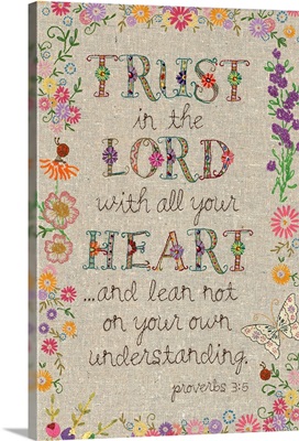 Hand Stitched - Trust the Lord