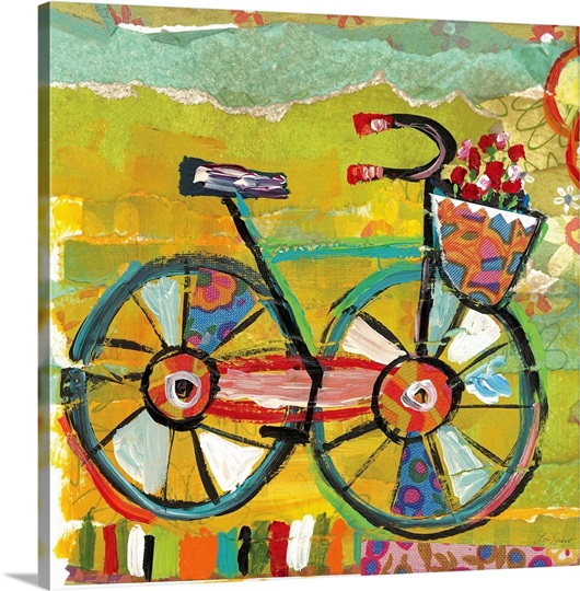 Happy Go Lucky - Bicycle Photo Canvas Print | Great Big Canvas