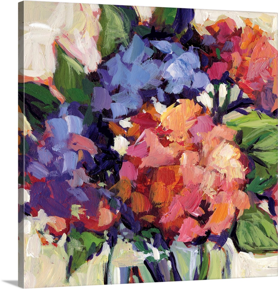 This striking floral bouquet adds a dramatic statement to any room.