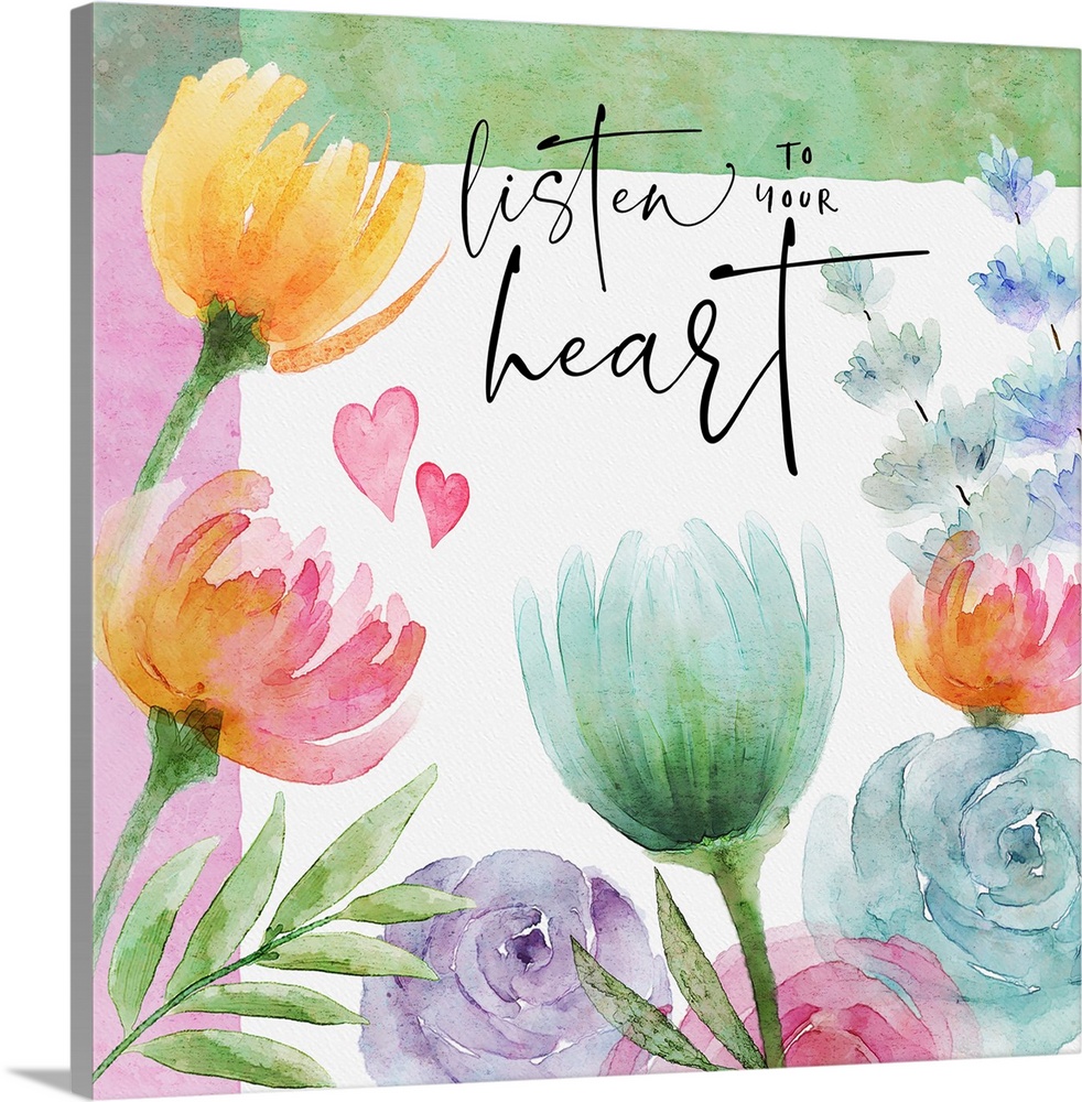 A gentle, colorful, and inspriational floral scene to uplift the spirits!
