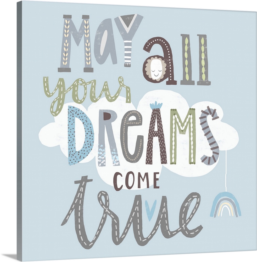 Sweet message-driven art for any baby or toddler's room!