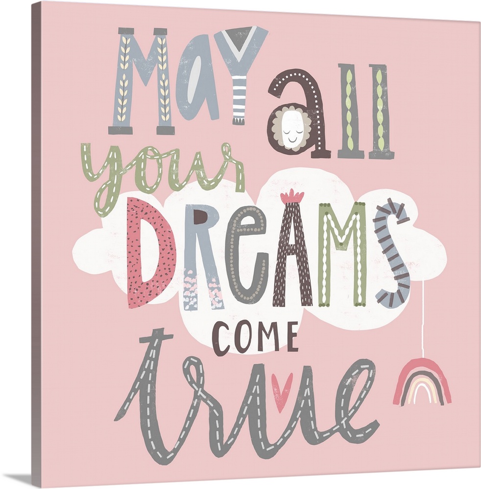 Sweet message-driven art for any baby or toddler's room!