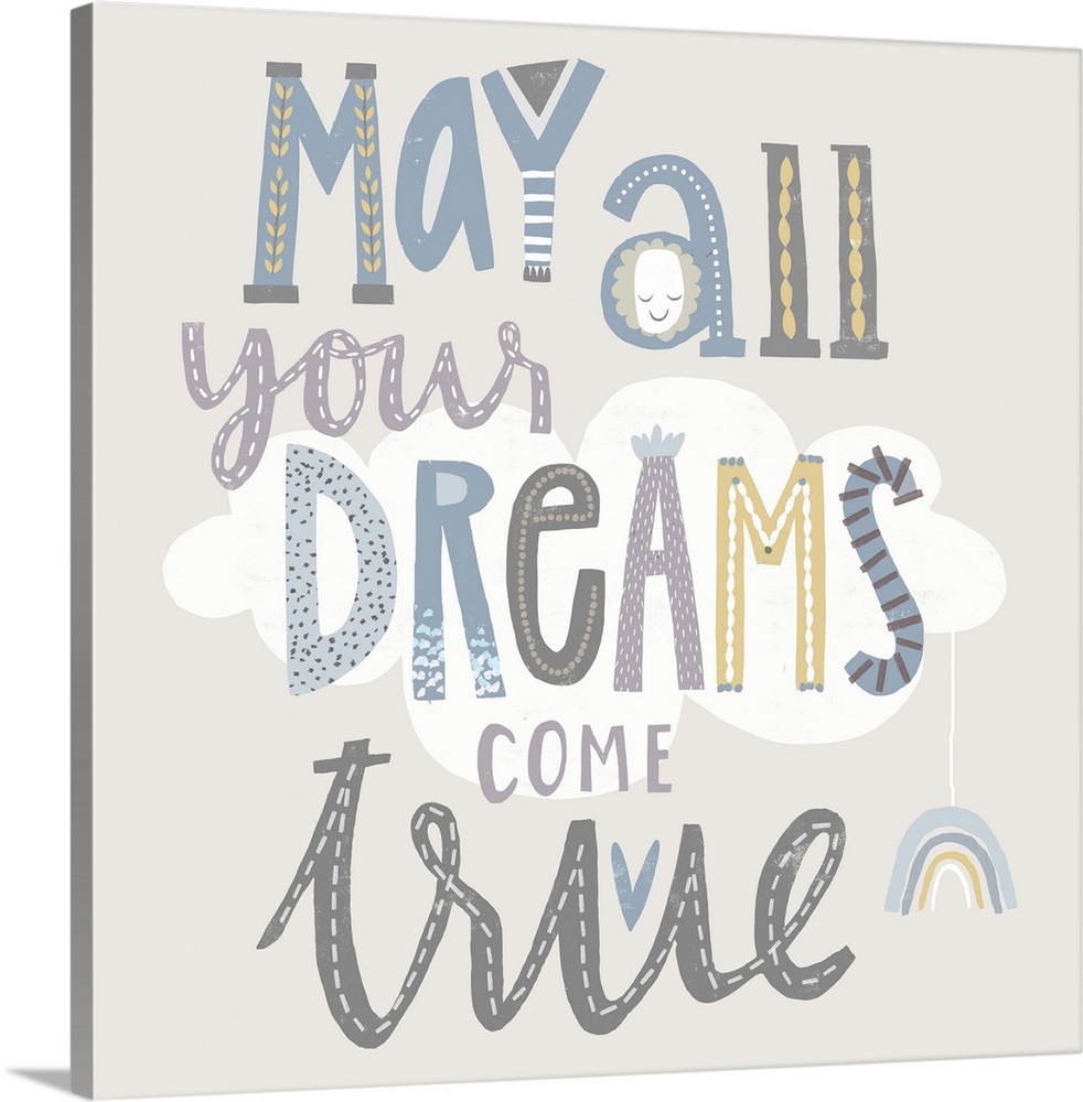 Sweet message-driven art for any baby or toddler's room!