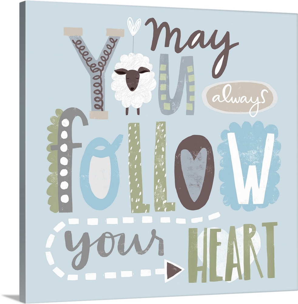 Sweet message-driven art for any baby or toddler's room!