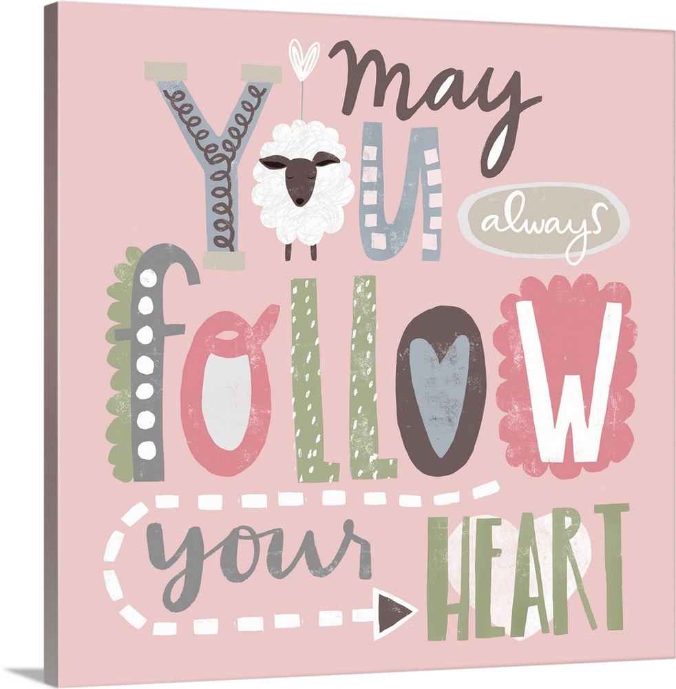 Sweet message-driven art for any baby or toddler's room!