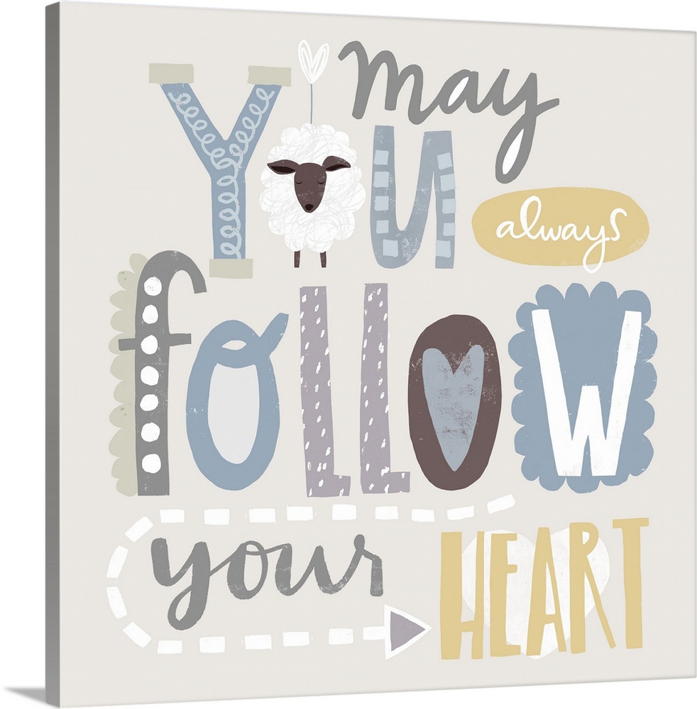 Sweet message-driven art for any baby or toddler's room!