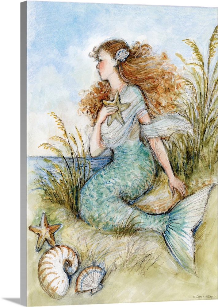 The mystical mermaid will add a touch of wonder to your decor.